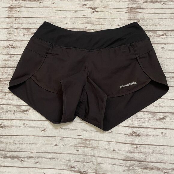 Patagonia Strider Shorts Womens Size XS Black Lightweight Quick Dry Running - Picture 1 of 7